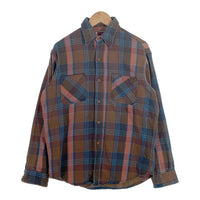 80's BIG MAC ビッグマック フランネルチェックシャツ ブラウン ブルー USA製 Size M 福生店