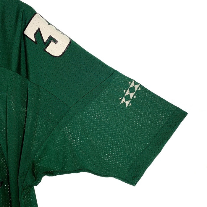 HAWAII WARRIORS メッシュ フットボールシャツ グリーン ラッセル ラバープリント Size XXL 福生店