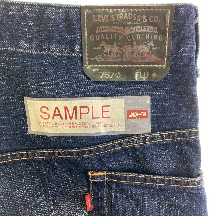 Levi’s FLU リーバイス フリュー 757Φ 変形デニムパンツ サンプル品 インディゴ size34 瑞穂店