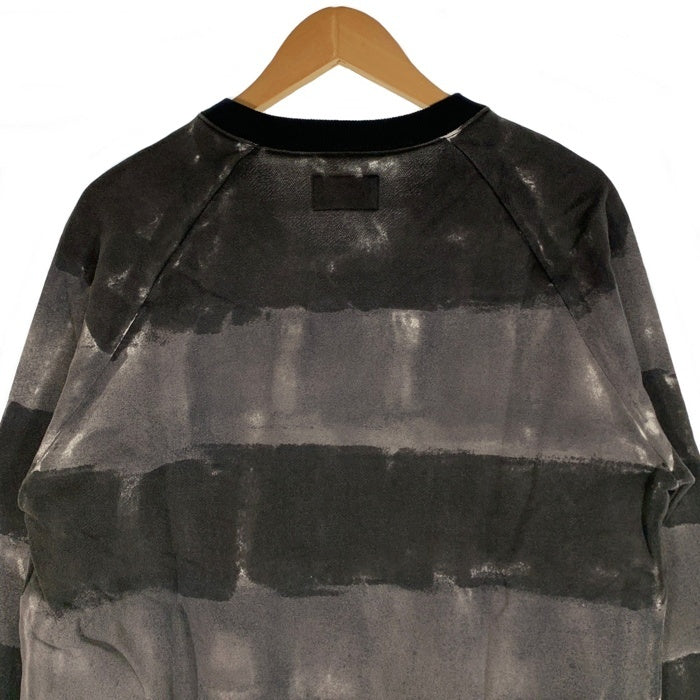 glamb グラム Hardie border sweat ハーディーボーダースウェットトレーナー グレー ブラック 薄手 GB0318/CS12 Size 4 福生店
