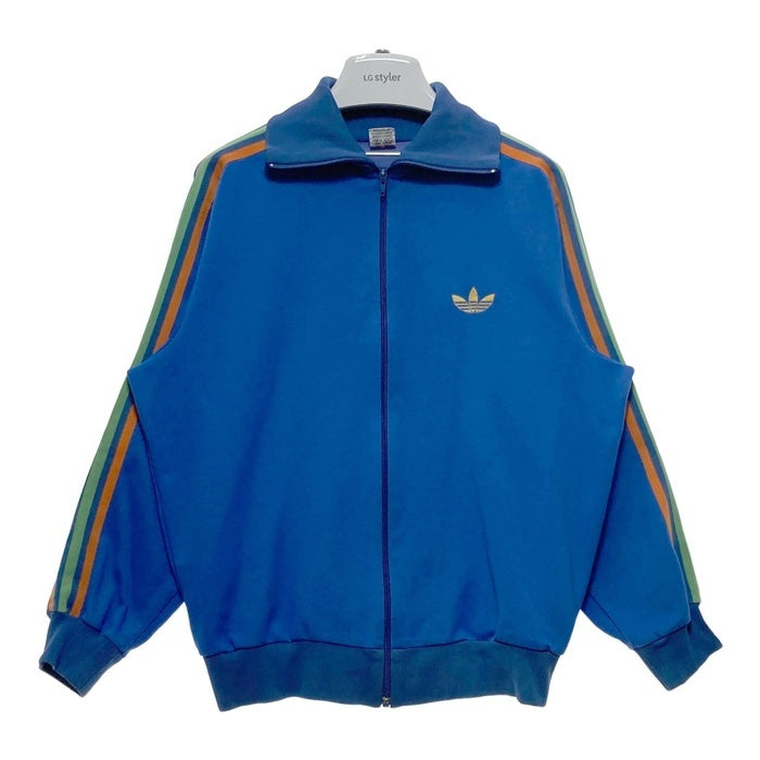 60-70's adidas アディダス 西ドイツ製 トラックジャケット ブルー ジャージ素材 Size5 瑞穂店
