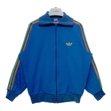 60-70's adidas アディダス 西ドイツ製 トラックジャケット ブルー ジャージ素材 Size5 瑞穂店