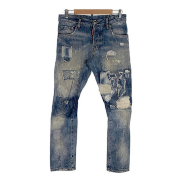 DSQUARED2 ディースクエアード TIDY BIKER JEAN ダメージ加工 テーパードデニムパンツ インディゴ S71LA0781 Size 44 福生店