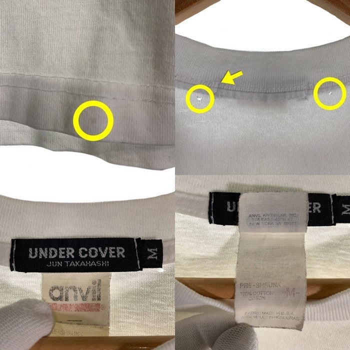UNDERCOVER アンダーカバー 2001 サンダーボルト プリントTシャツ ホワイト ピンク Size M 福生店