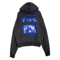 OFF-WHITE オフホワイト 19AW ハードコア カラヴァッジオ プルオーバースウェットパーカー ブラック フェード加工 OMBB037F19E30009 Size L 福生店