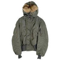 U.S. ARMY 60's ALPHA INDUSTRIES アルファインダストリーズ N-2B コヨーテファー  黒タグ CONMERジッパー フライトジャケット オリーブ MIL-J-6278D / 8415-270-0366 /DSA-1-2355-63-C  Size M 福生店