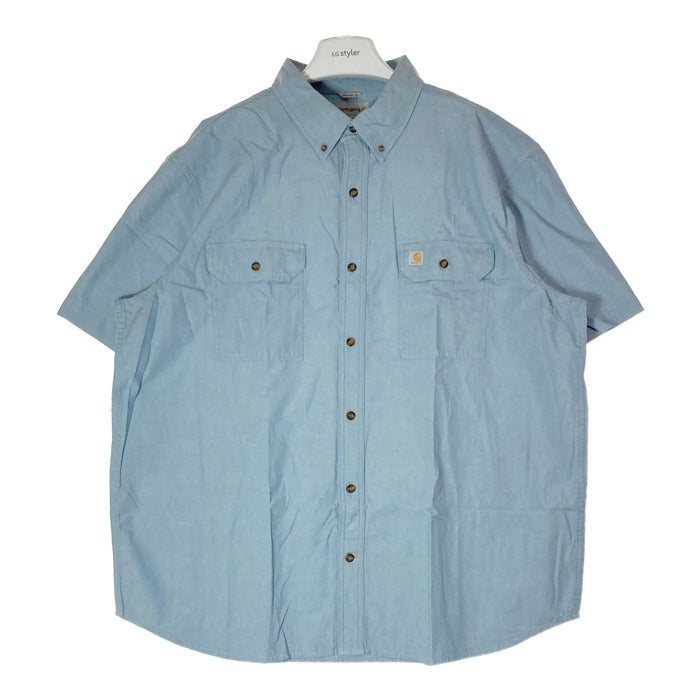 Carhartt カーハート コットン ボタンダウンシャツ タグ写真参照 半袖 Size 2XL 瑞穂店