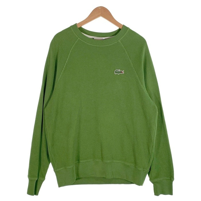 Lacoste ラコステ オーガニックコットン 鹿の子 クルーネックスウェットトレーナー グリーン SH2174 Size M 福生店