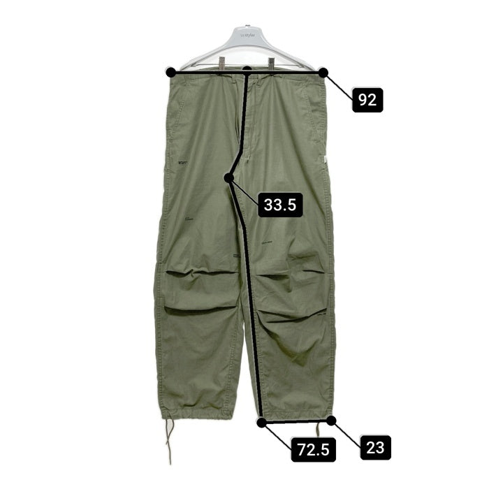 WTAPS ダブルタップス 18AW CAPE/TROUSERS COTTON SATIN 182WVDT-PTM02 ケープ トラウザーズ ブラック カーゴパンツ カーキ size03 瑞穂店