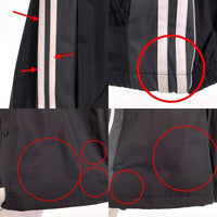 adidas アディダス ADIBREAK WB ウインドブレーカー ジャケット ブラック スナップボタン ポリエステル IY4845 Size L 福生店