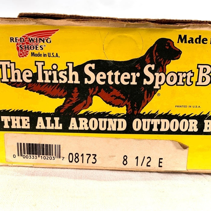 90's RED WING レッドウィング The Irish Setter Sport Boot アイリッシュセッター スポーツ ブーツ 犬タグ ベージュ 08173 USA製 Size US8 1/2 E (26.5cm) 福生店
