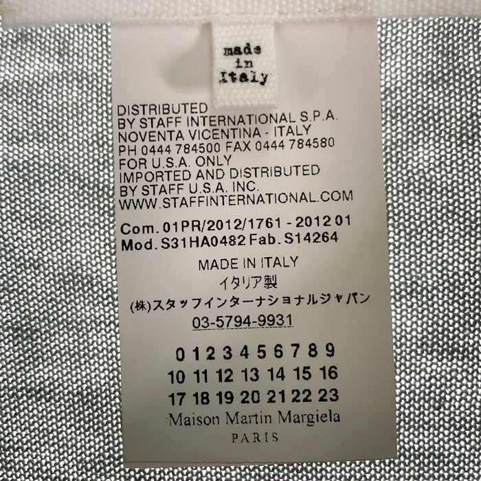 Maison Martin Margiela メゾンマルタンマルジェラ S31HA0482 ④ シルク×リネン ドルマンスリーブ Vネックセーター グレー size1 瑞穂店