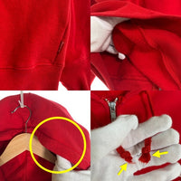 SUPREME シュプリーム アーチロゴ ジップアップ フーディー パーカー レッド カナダ製 オールド Size XL 福生店