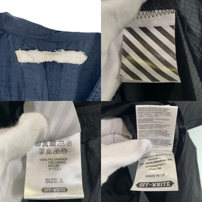 OFF-WHITE オフホワイト プルオーバー ナイロン ポンチョ アノラック ジャケット ブラック Size S 福生店
