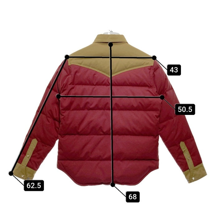 Schott ショット M83148 シャツジャケット ダウンジャケット レッドxブラウン size36 瑞穂店