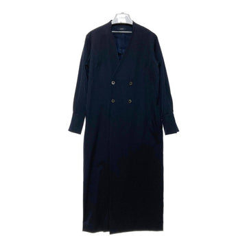 LOEFF ロエフ 1626-699-3572 ダブル ノーカラーワンピース ダークネイビー size0 瑞穂店