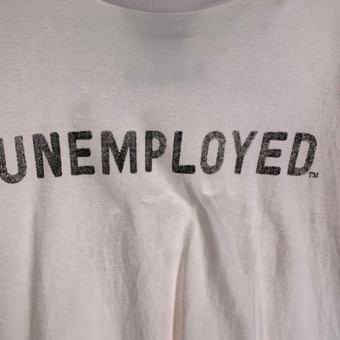 TENDERLOIN テンダーロイン UNEMPLOYED プリント 半袖 Tシャツ ホワイト Size L 福生店