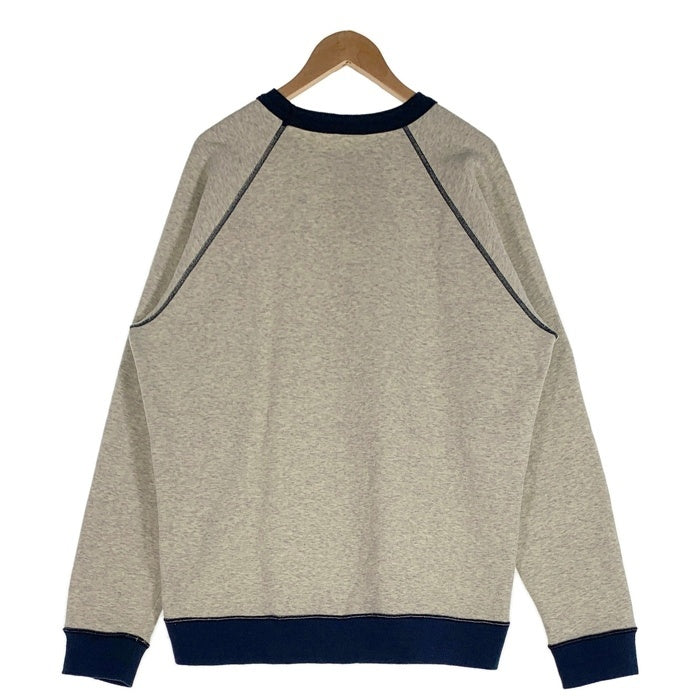 patagonia パタゴニア Reversible Shearling Crew リバーシブルシアリング クルーネックスウェットトレーナー ボア アッシュグレー ネイビー Size XL相当 福生店