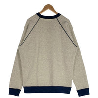 patagonia パタゴニア Reversible Shearling Crew リバーシブルシアリング クルーネックスウェットトレーナー ボア アッシュグレー ネイビー Size XL相当 福生店