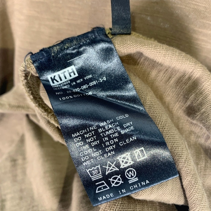 KITH NYC キス スモールボックスロゴプリント ロングスリーブTシャツ オリーブグリーン Size L 福生店