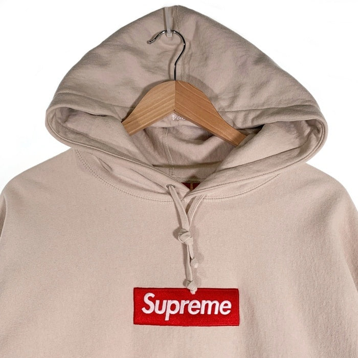 SUPREME シュプリーム 24AW Box Logo Hooded Sweatshirt ボックスロゴ プルオーバースウェットパーカー フーディー アイボリー Size L 福生店