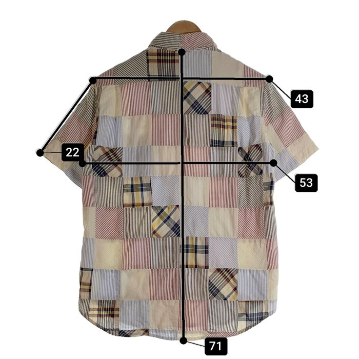 00's STUSSY ステューシー 半袖 ボタンダウンシャツ マルチカラー Size M 福生店