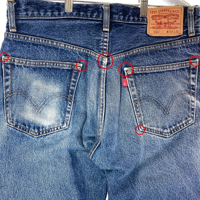 Levi's リーバイス 505 メキシコ製 ボタン裏322M デニムパンツ インディゴ size33 瑞穂店