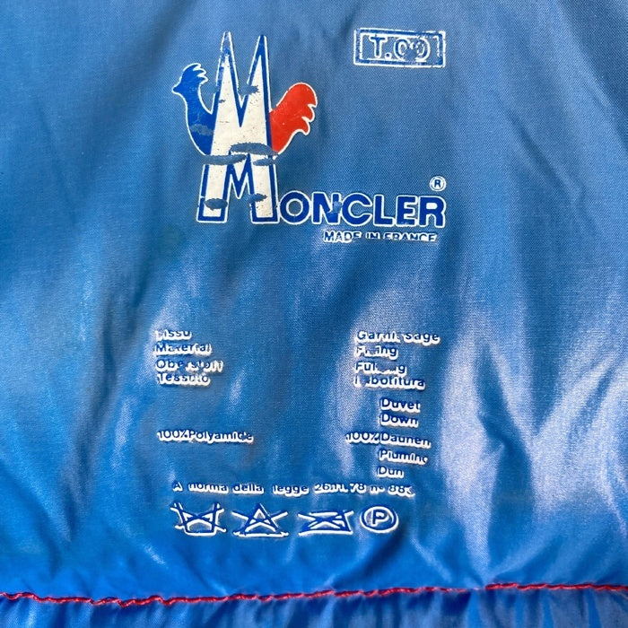 MONCLER モンクレール ナイロン ダウンジャケット レッド フランス製 アシックス レッド Size 00 瑞穂店