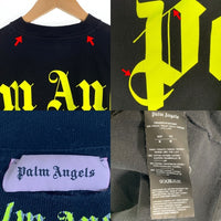 Palm Angels パームエンジェルス CLASSIC LOGO OVER TEE クラシックロゴプリント Tシャツ ブラック PMAB001S19413007 Size M 福生店