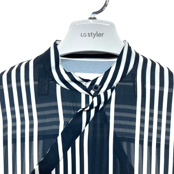 AMERI アメリ 02110441320 STRIPE SCARF BLOUSE ブラウス ネイビー sizeF 瑞穂店