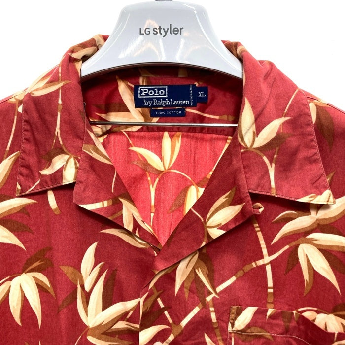 Polo by Ralph Lauren ポロラルフローレン コットン オープンカラーシャツ アロハ レッド Size XL 瑞穂店