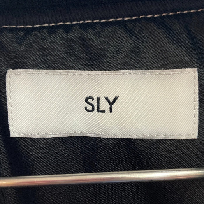 SLY スライ CROPPED BOMBER JK クロップド ボンバージャケット ブラック siseF 瑞穂店