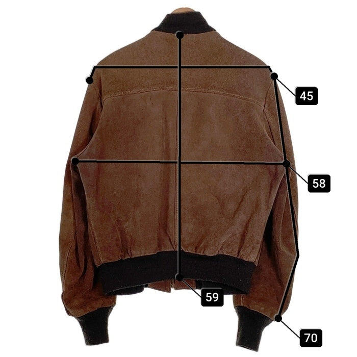 Schott ショット Suede Bomber Jacket スエード ボンバージャケット ブラウン USA製 Size 40 福生店
