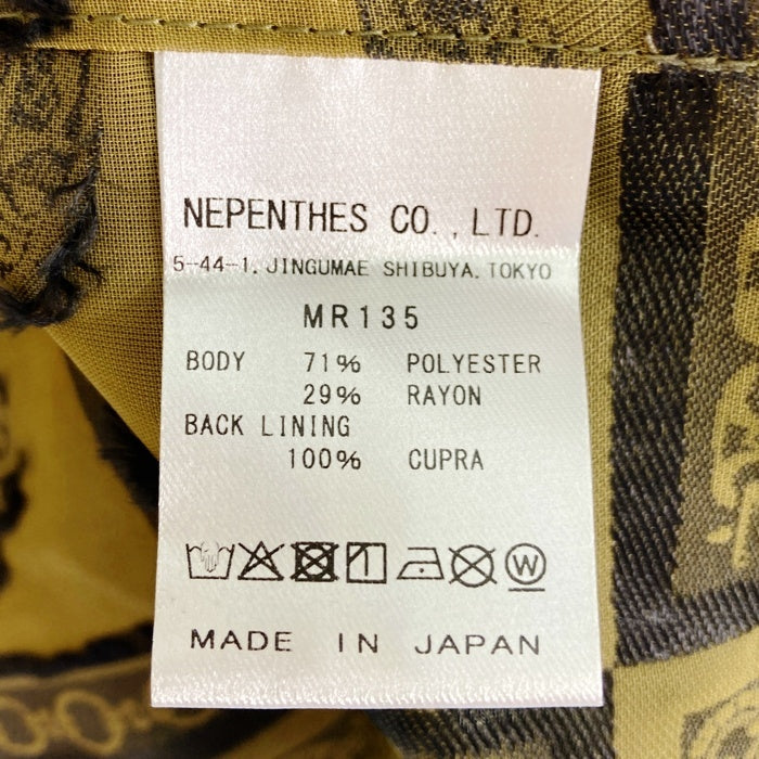 Needles ニードルズ S/S Classic Shirt クラシックシャツ 開襟 半袖 ジャカード オリーブ MR135 Size M 瑞穂店