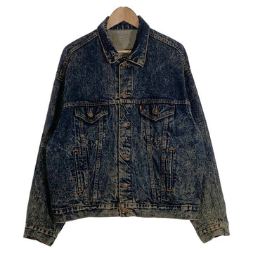 80's Levi's リーバイス 70507-0217 ケミカルウォッシュ デニムトラッカージャケット インディゴ Size XL 福生店