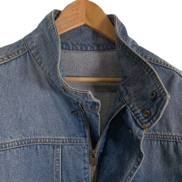 ADAM ET ROPE アダムエロペ 23SS ドライタッチデニム スタンドカラーブルゾン ジップアップジャケット ライトブルー GML-03080-A Size M 福生店