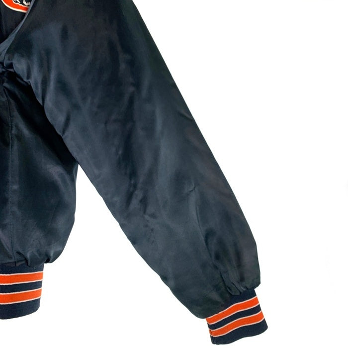90's NFL LOCKER LINE ロッカーライン CHICAGO BEARS シカゴ ベアーズ ナイロン スタジャン スタジアム ジャケット ネイビー USA製 Size L 福生店