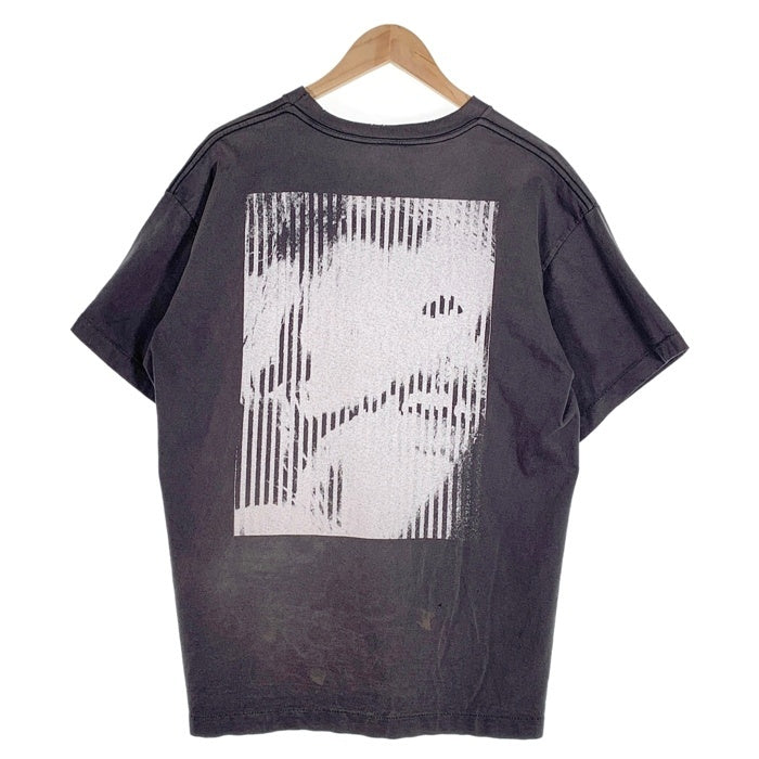 Saint Mxxxxxx セントマイケル 24SS Kousuke Kawamura SS TEE_LOVE BEYOND ヴィンテージ加工 プリントTシャツ ブラック SM-YS8-0000-C23 Size L 福生店
