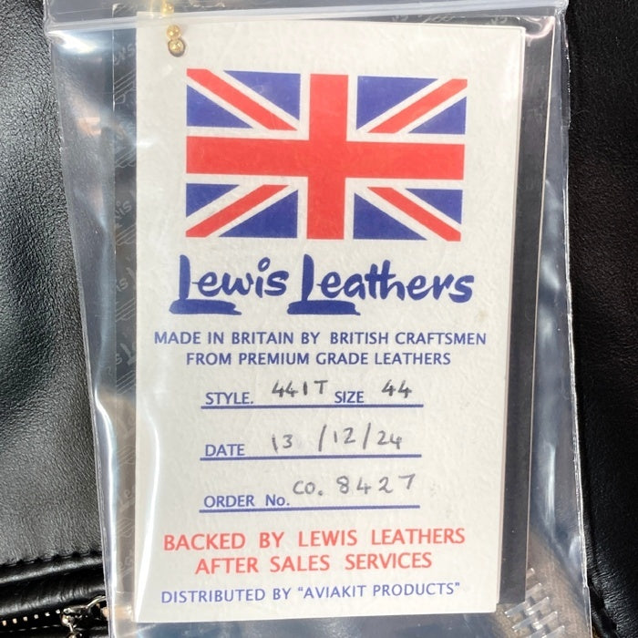 Lewis Leathers ルイスレザー 441T CYCLONE サイクロン タイトフィット ホースハイド ダブル ライダースジャケット ブラック size44 瑞穂店