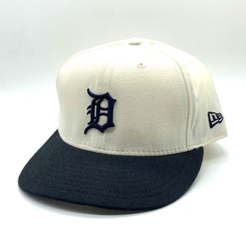 90's New Era ニューエラ MLB デトロイト・タイガース 59FIFTY ベースボールキャップ ホワイト ブラック ウール USA製 Size 7 3/8 (58.7cm) 福生店