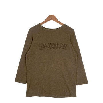 TENDERLOIN テンダーロイン ラグランスリーブ 七分袖 アンゴラ ウールニットセーター オリーブ Size M 相当 福生店