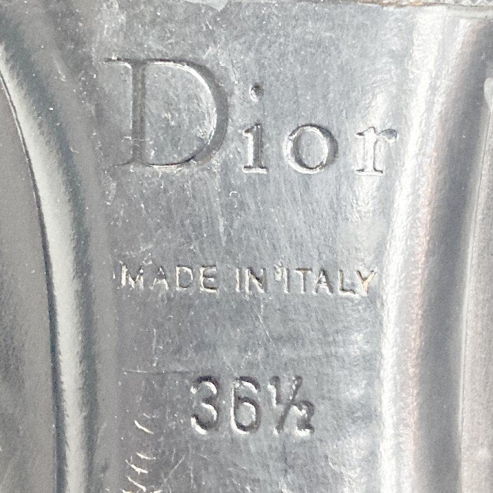 Christian Dior クリスチャンディオール レザーパンプス バックル&ファー付き ブラック size36 1/2 瑞穂店