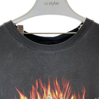 Harley-Davidson ハーレーダビッドソン USA製 フレイムロゴ TRIPP'S AMARILLO TEXAS Tシャツ フェードブラック sizeXL 瑞穂店