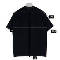 Acne Studios アクネ ストゥディオズ 3367690004 ロゴプリント モックネック ストレッチ 半袖Tシャツ ブラック sizeM 瑞穂店