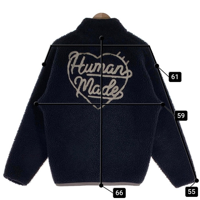 Human Made ヒューマンメイド 22AW Boa Fleece Pullover ボアフリース プルオーバー ジャケット ブラック Size S 福生店