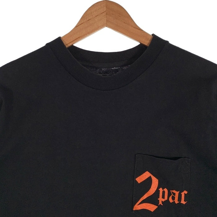 VLONE ヴィーロン 2Pac Pocket T-Shirt ツーパック プリント ポケットTシャツ ブラック Size M 福生店