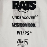 RATS ラッツ Full Blood T-SHIRT プリントTシャツ ホワイト 15周年記念 Size M 福生店