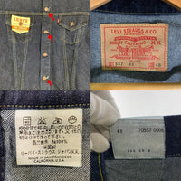90's LEVI'S リーバイス 557XX 3rd デニムトラッカージャケット インディゴ USA製 98年復刻 Size 48 福生店