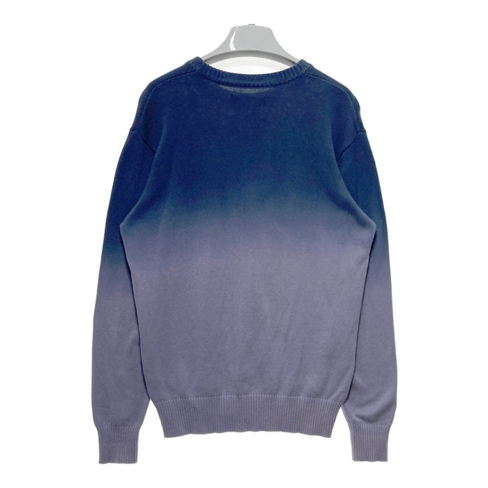STUSSY ステューシー グラデーション コットンセーター ブルーxパープル sizeS 瑞穂店