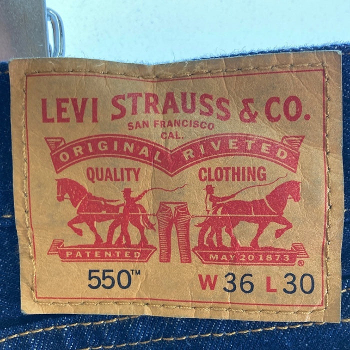 Levi’s リーバイス 550 RELAXED FIT 00550-0216 デニムパンツ メキシコ製 インディゴ sizeW36 瑞穂店